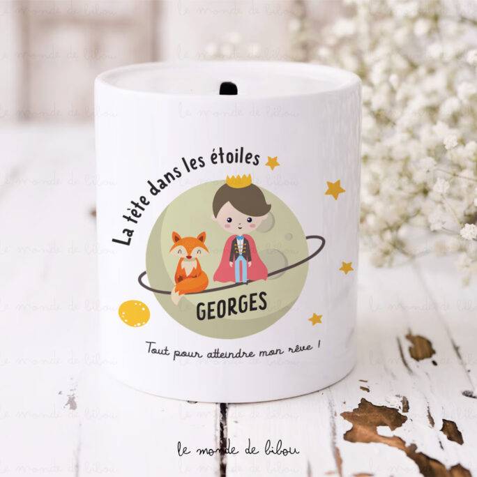 Tirelire personnalisée Petit prince