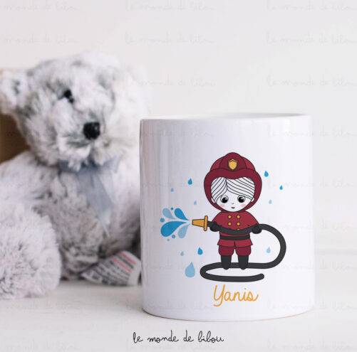 Tirelire personnalisée Pompier