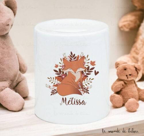 Tirelire personnalisée Renard