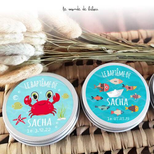 Boîte dragées petits poissons
