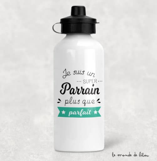 Gourde Parfait super parrain