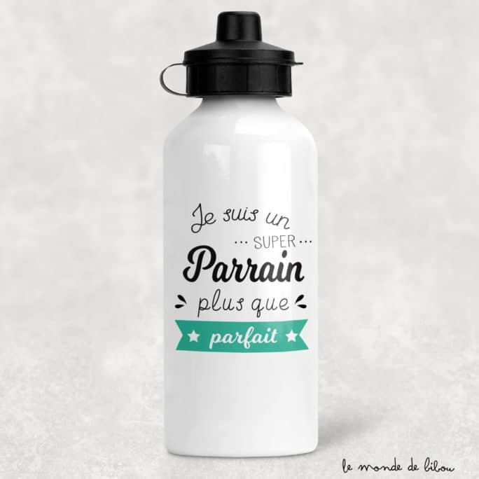 Gourde Parfait super parrain