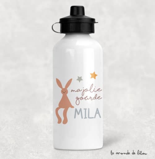 Gourde enfant personnalisée Lapin