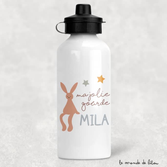Gourde enfant personnalisée Lapin