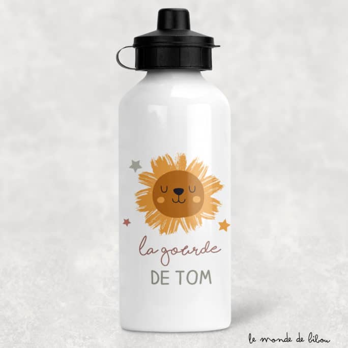 Gourde enfant personnalisée Lion