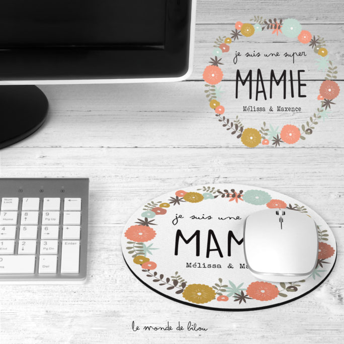 Tapis de souris Super mamie
