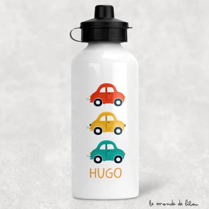 Gourde enfant personnalisée Voitures