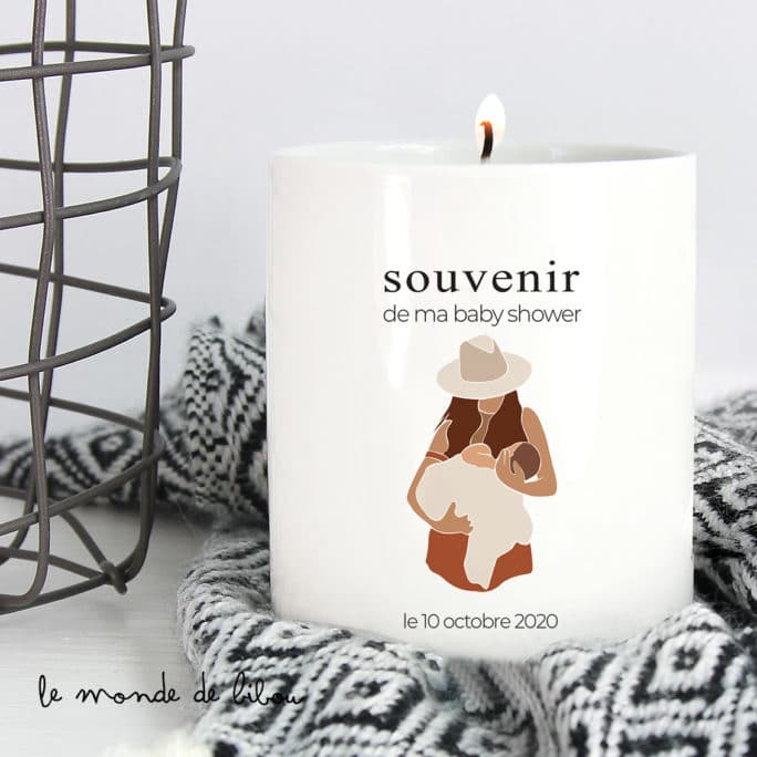 Bougie Souvenir de ma Baby shower