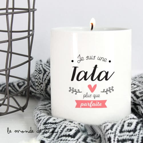 Bougie cadeau Parfaite tata