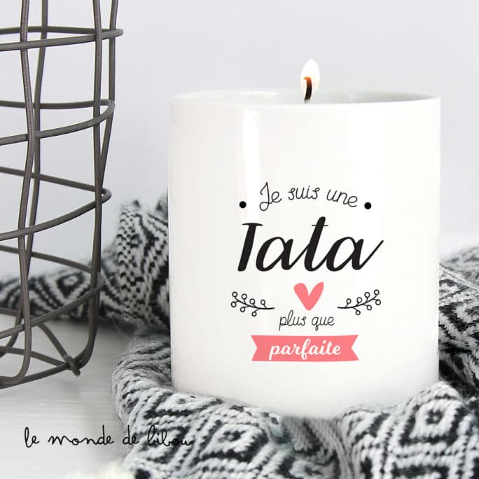 Bougie cadeau Parfaite tata