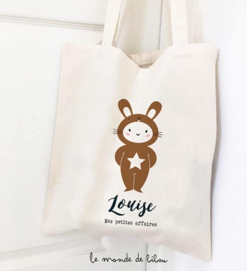 Tote bag enfant Mon petit lapin