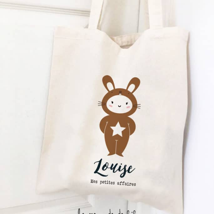 Tote bag enfant Mon petit lapin