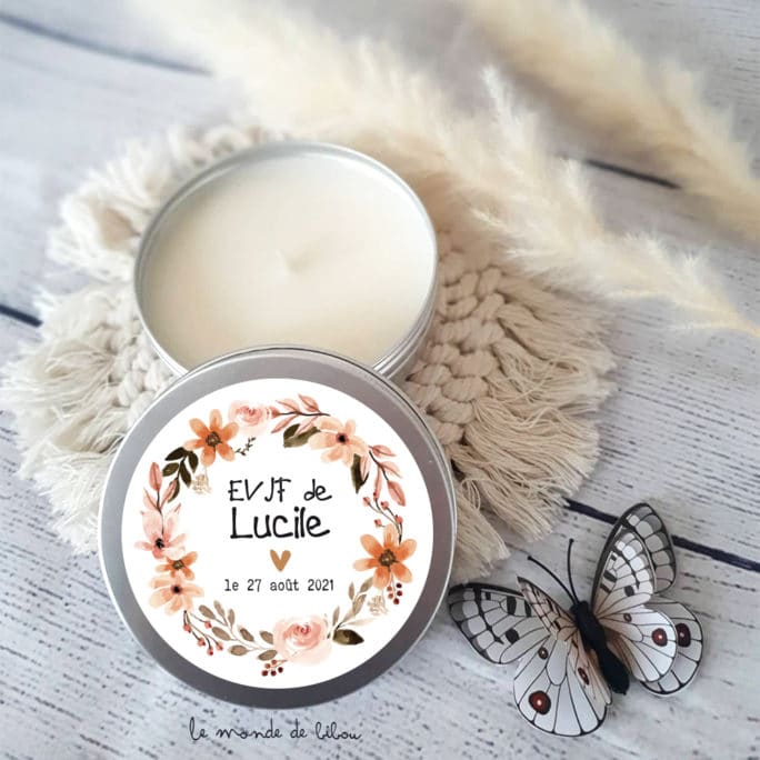 Bougie personnalisée EVJF