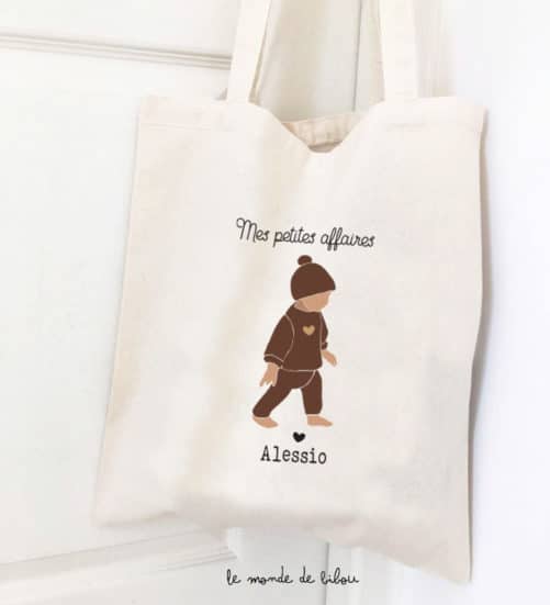 Tote bag personnalisé GarçonnetTote bag personnalisé Garçonnet