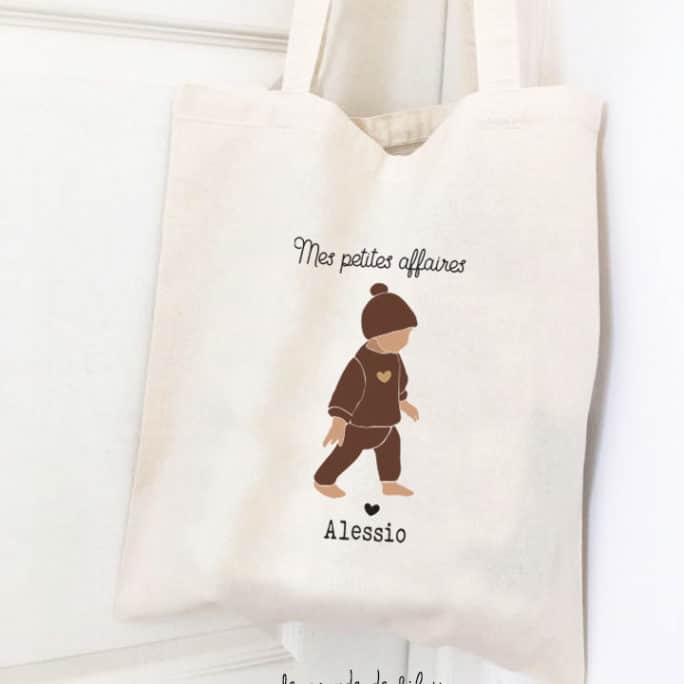 Tote bag personnalisé GarçonnetTote bag personnalisé Garçonnet