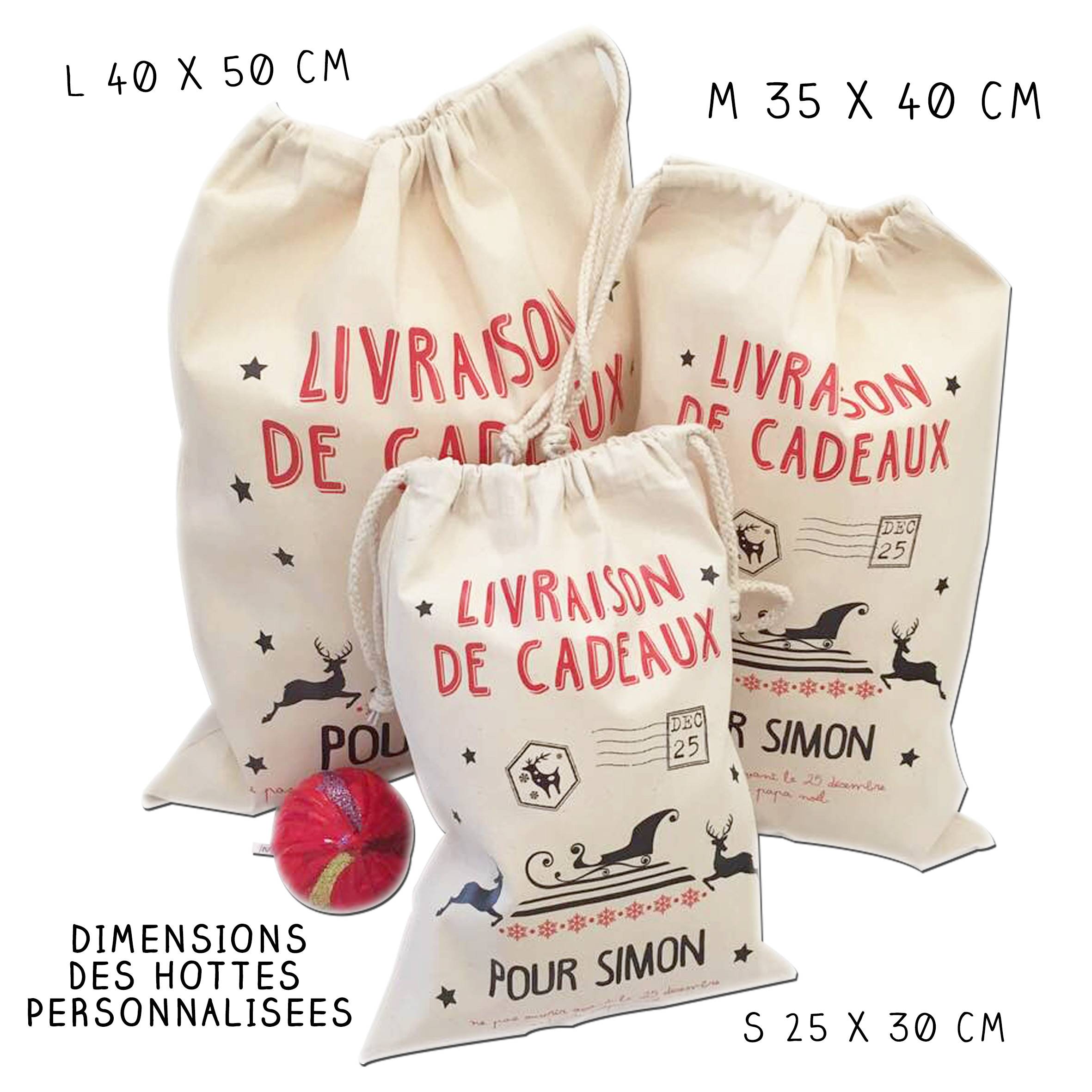 Nos Hottes à cadeaux personnalisables pour un Noël inoubliable