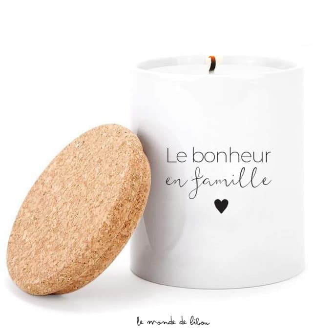 Bougie Bonheur en famille