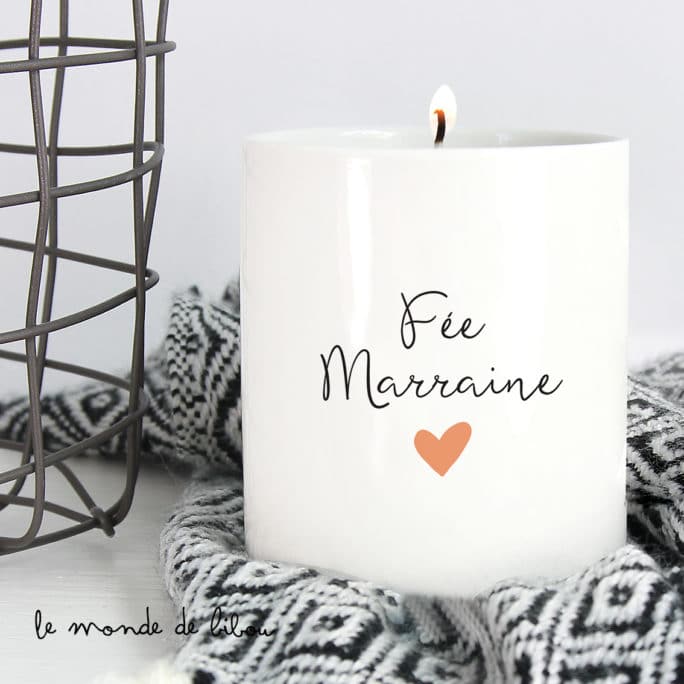 Bougie cadeau Fée marraine