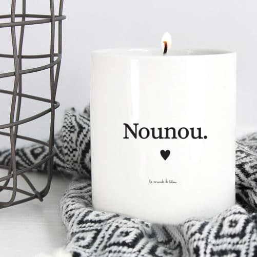 Bougie parfumée personnalisée Nounou