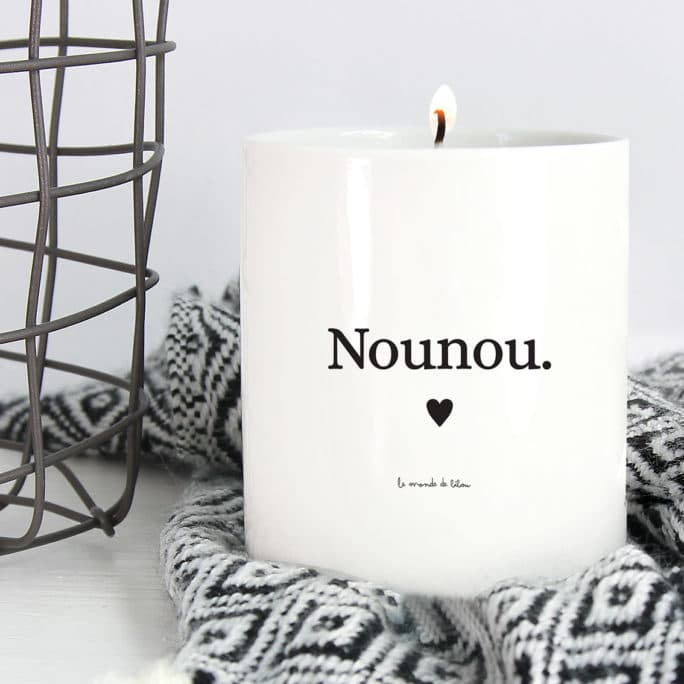 Bougie parfumée personnalisée Nounou