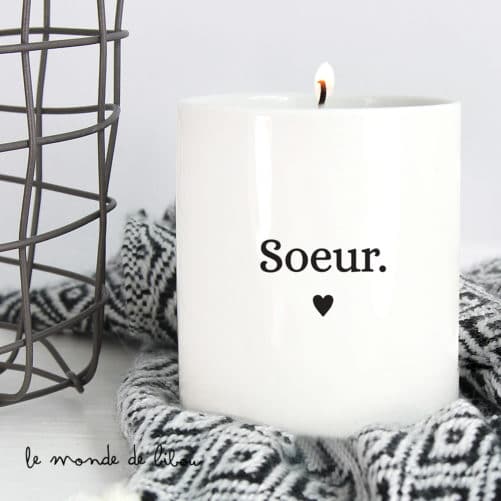 Bougie parfumée personnalisée Famille