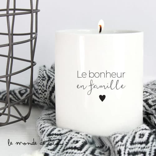 Bougie Bonheur en famille