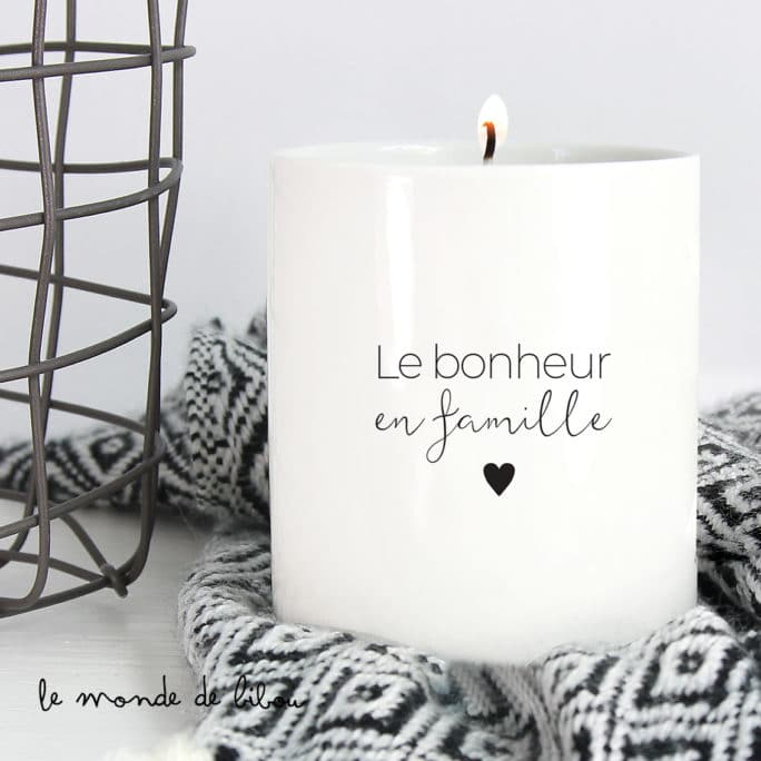 Bougie Bonheur en famille