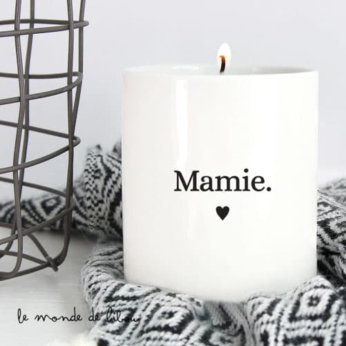 Bougie parfumée personnalisée Famille