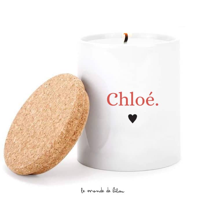 Bougie parfumée personnalisée Prénom