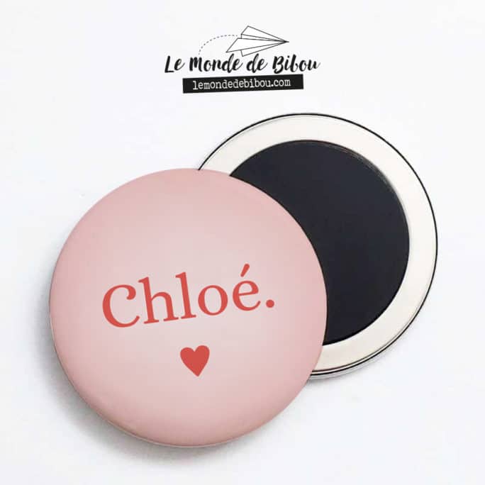 Magnet personnalisé Prénom cœur