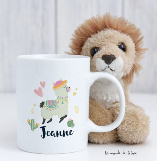 Tasse incassable personnalisée Lama