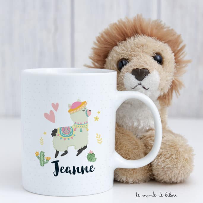Tasse incassable personnalisée Lama