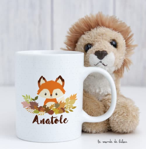 Tasse incassable personnalisée Renard