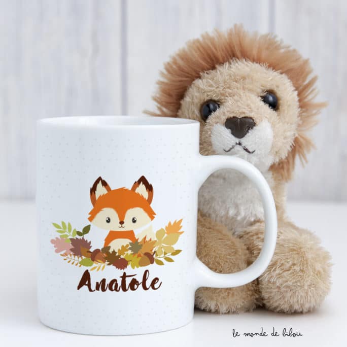Tasse incassable personnalisée Renard