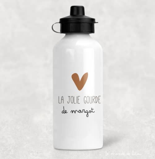 Gourde Petit cœur personnalisée
