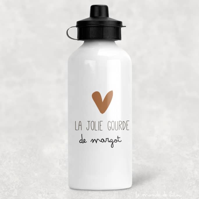 Gourde Petit cœur personnalisée