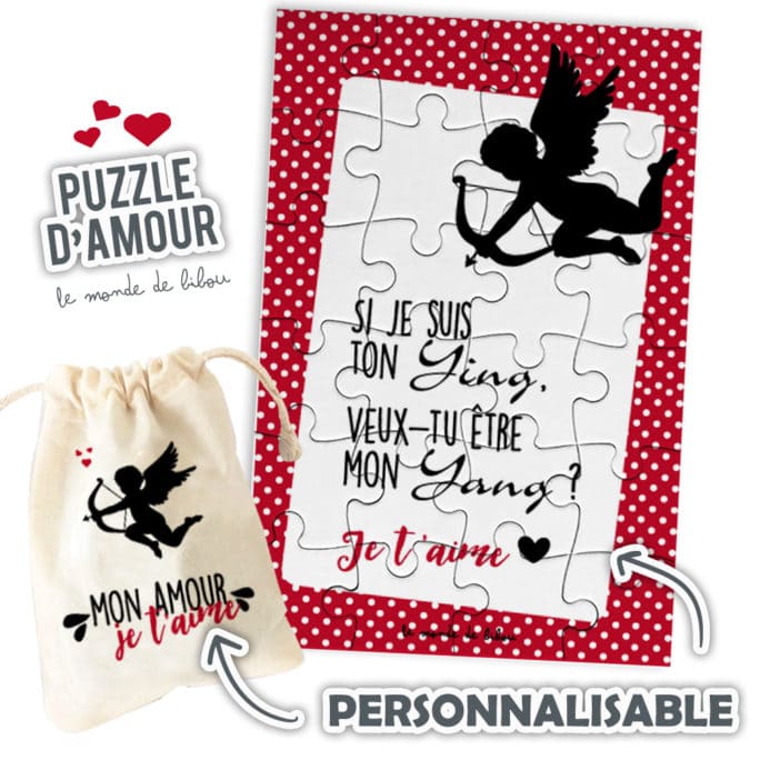 Puzzle personnalisable des Amoureux