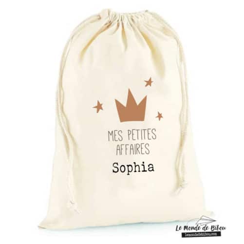 Sac rangement Petite couronne personnalisable