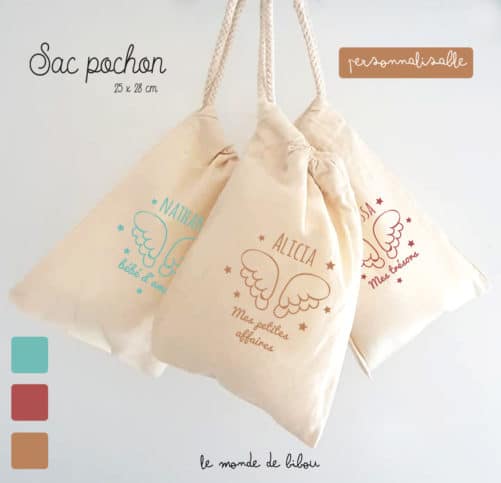 Sac rangement Petit ange personnalisable