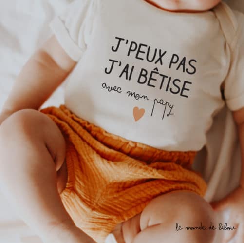 T-Shirt bébé Bêtises avec