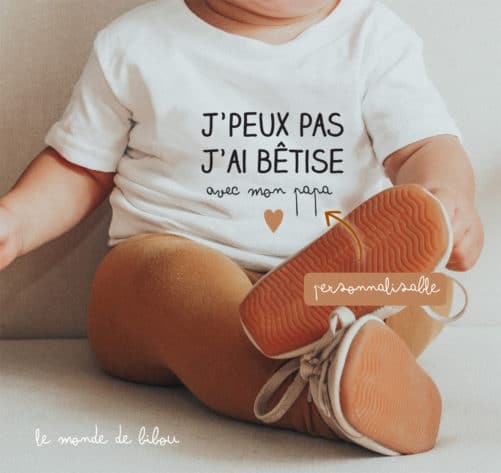 T-Shirt bébé Bêtise avec