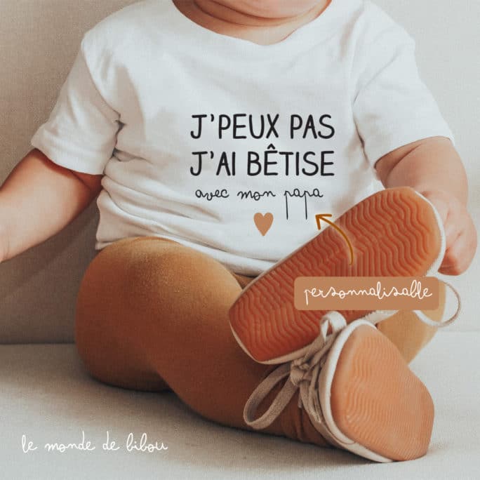 T-Shirt bébé Bêtise avec