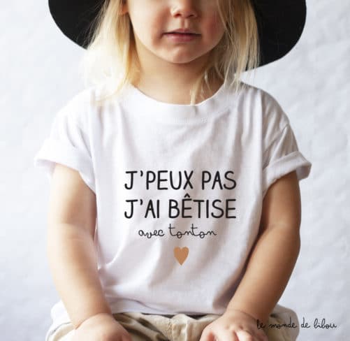 T-Shirt bébé Bêtises avec