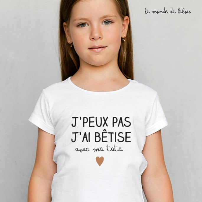 T-Shirt enfant Bêtise avec