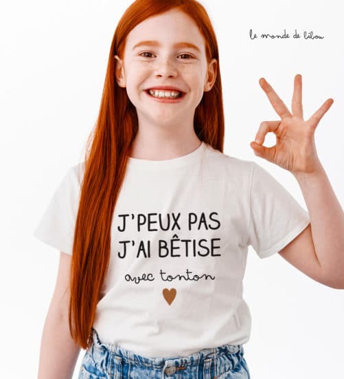 T-shirt bêtise personnalisable