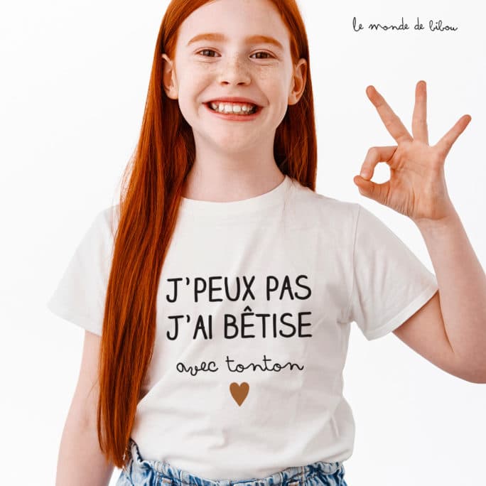 T-shirt bêtise personnalisable