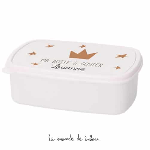 Boîte à Goûter personnalisée Petite couronne