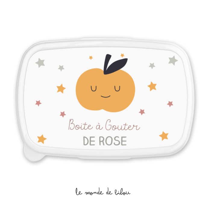 Boîte à Goûter personnalisée Pomme