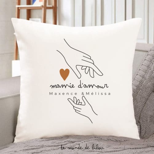 Coussin personnalisé Mamie d'amour