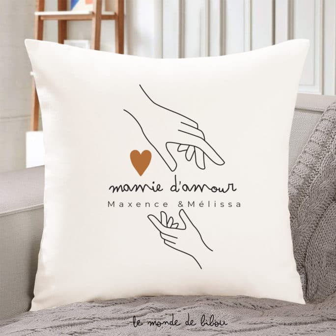Coussin personnalisé Mamie d'amour